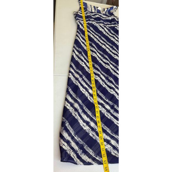 Esprit De Corp Sheath Dress Women 11 / 12 Blue White Sleeveless VTG Nautical - Picture 5 of 8
